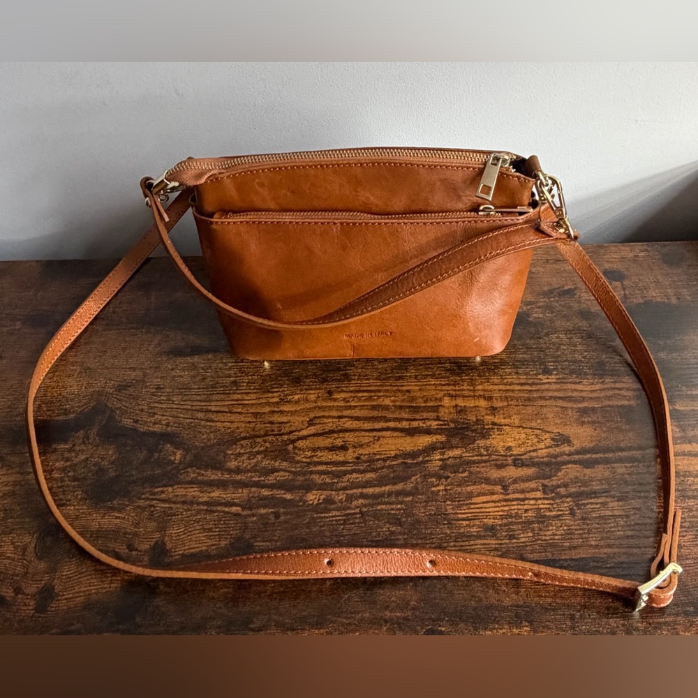 Divina Firenze Vintage Genuine Leather Crossbody Bag – Made in Italy - Picture 4 of 10